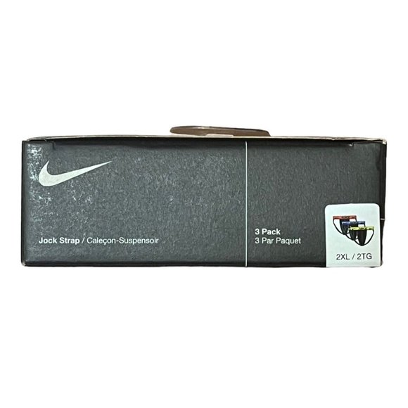 Nike Dri-Fit Essential Micro Jock Strap 3-pack Multicolor Size XXL - Picture 5 of 5